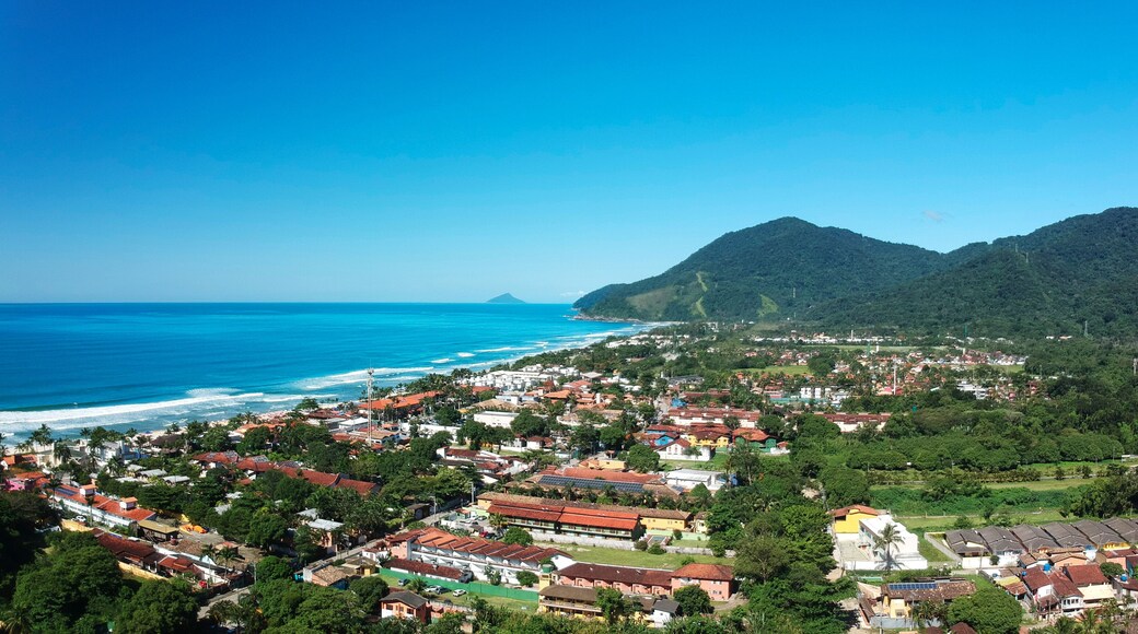 Praia de Maresias. Famoso destino em São Paulo, Brasil