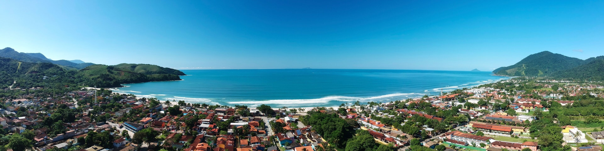 Praia de Maresias. Famoso destino em São Paulo, Brasil