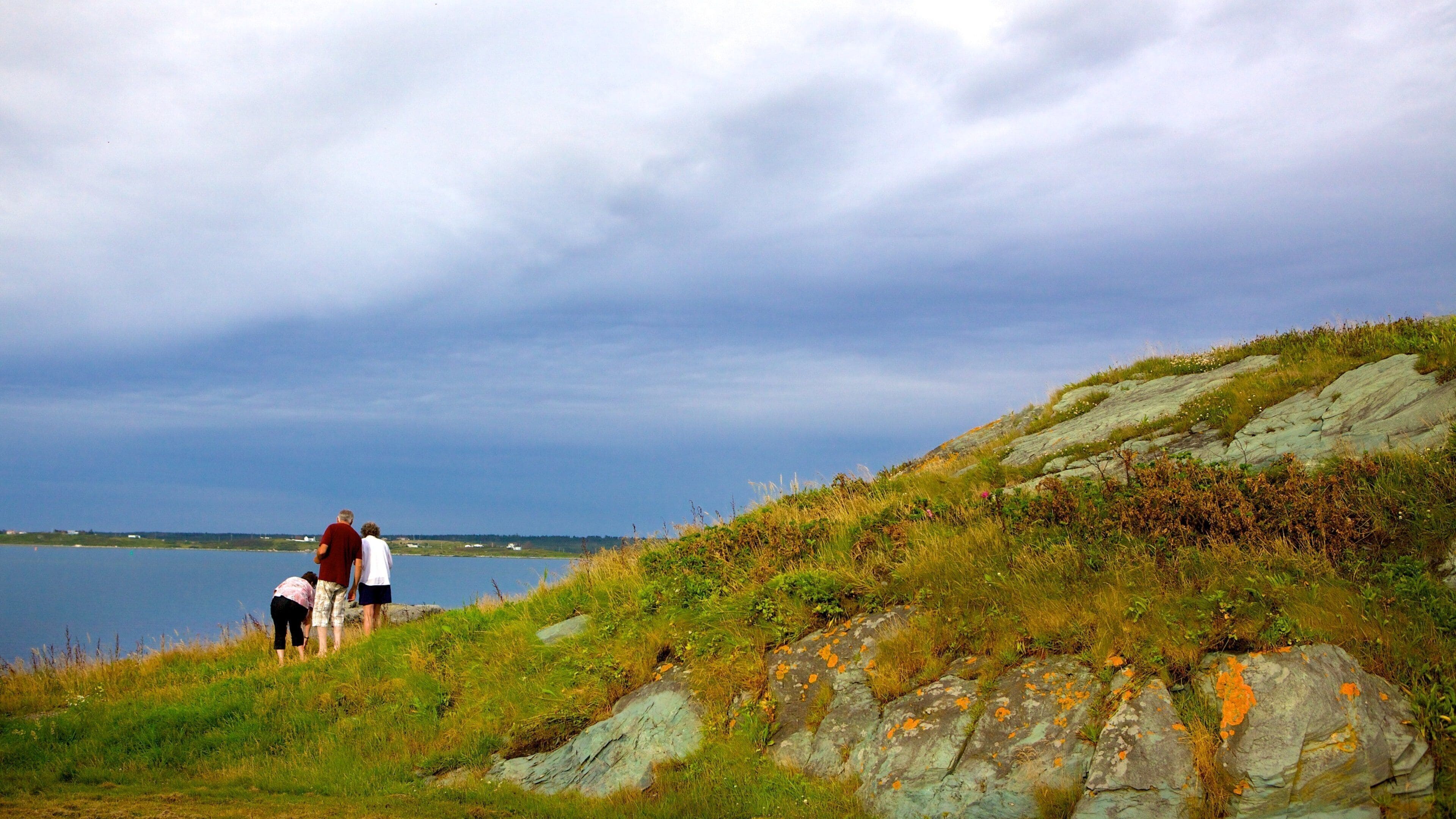 Cape Forchu fyrtårn som viser kyst