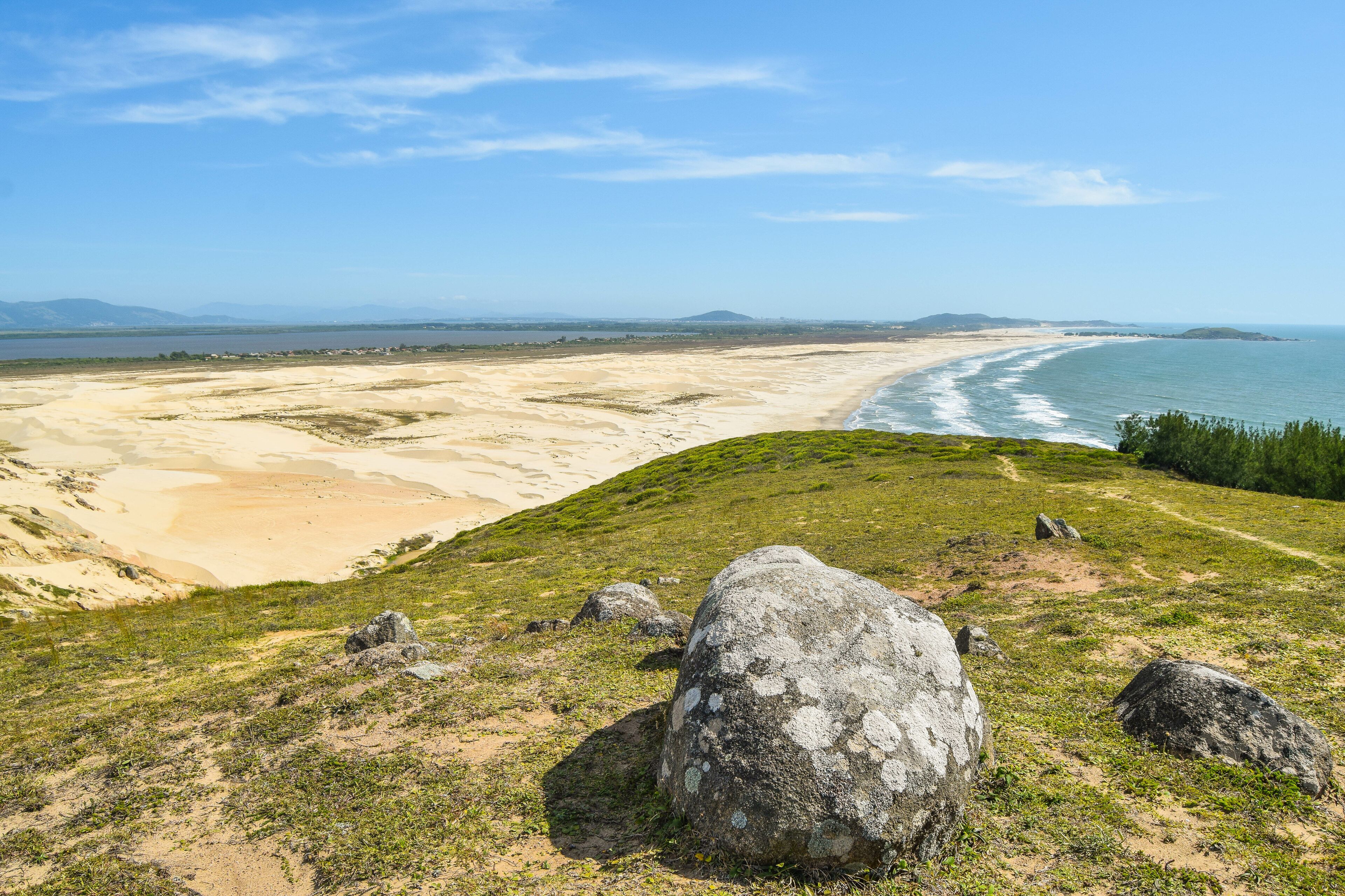 Praia Grande - Laguna - SC. Deserted beach with dunes in Laguna - Santa Catarina - Brazil