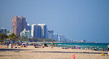 Fort Lauderdale Beach featuring general coastal views, a coastal town and a sandy beach