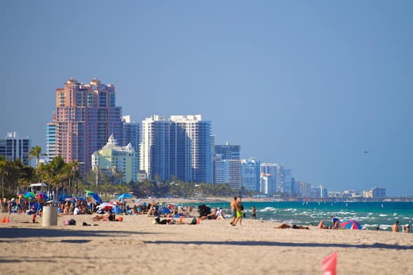 Fort Lauderdale Beach featuring general coastal views, a coastal town and a sandy beach
