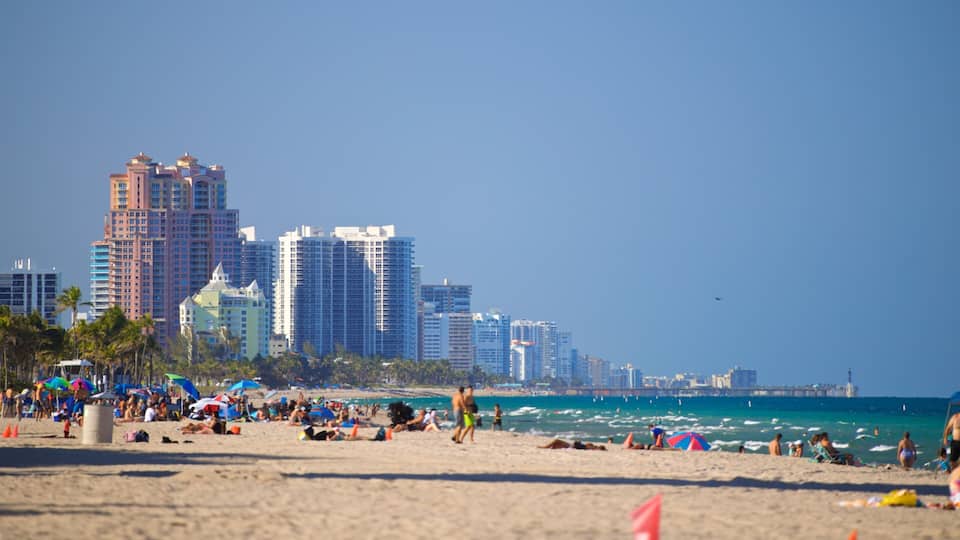 Fort Lauderdale Beach featuring general coastal views, a coastal town and a sandy beach