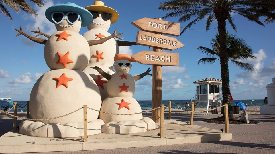 Sand Snowmen Fort Lauderdale Florida
