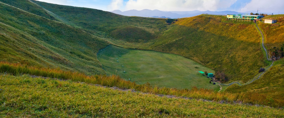 Crater of Mt. Omuro at Ito town, Shizuoka prefecture, Chubu, Japan.