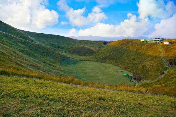 Crater of Mt. Omuro at Ito town, Shizuoka prefecture, Chubu, Japan.