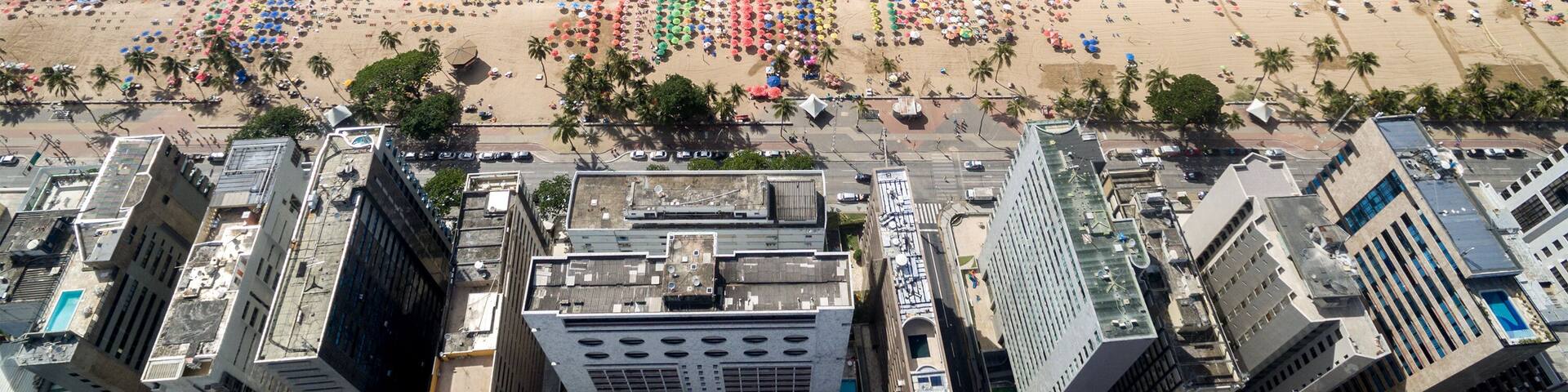 Aerial View of Boa Viagem Beach, Recife, Pernambuco, Brazil