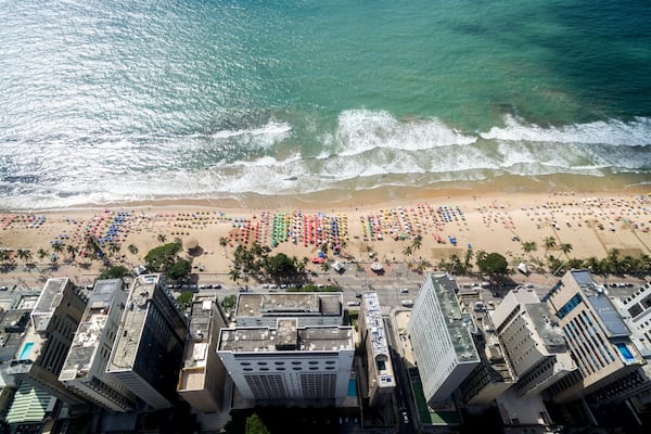 Aerial View of Boa Viagem Beach, Recife, Pernambuco, Brazil