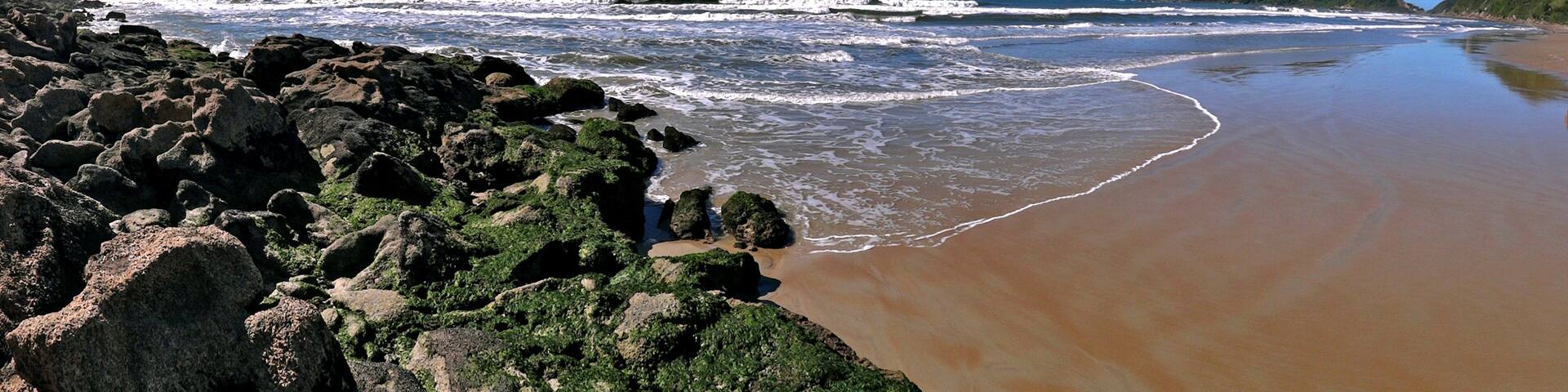 Praia do Tombo no Guaruja.