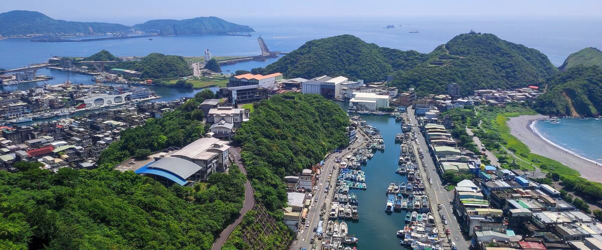 Nice view Nanfangao Observation Deck, Yilan, Taiwan