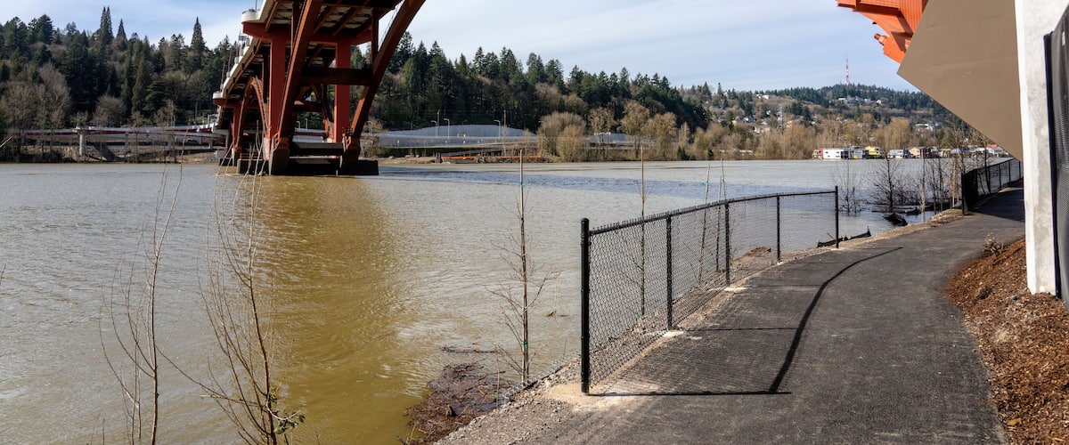 Sellwood bridge in Portland Oregon.