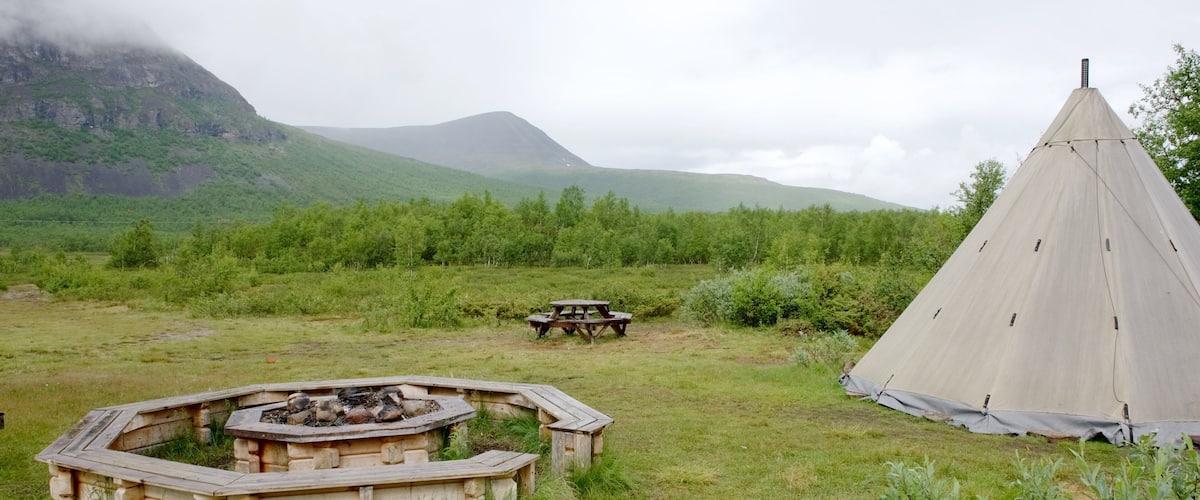 Kebnekaise which includes camping