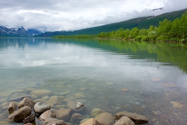Kebnekaise das einen See oder Wasserstelle