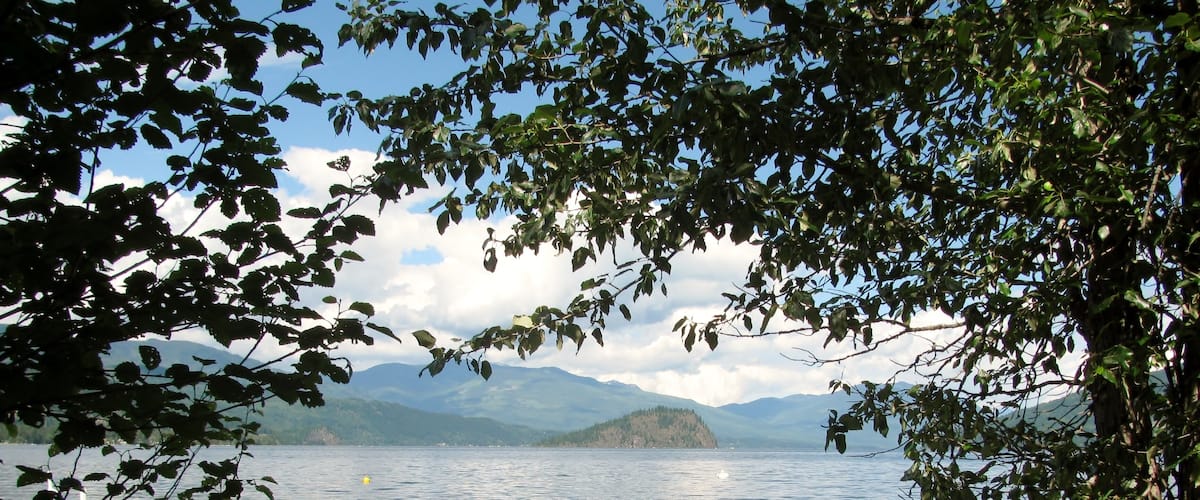Shuswap Lake and Copper Island, Sorrento, BC, Canada