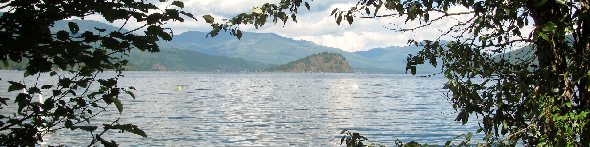 Shuswap Lake and Copper Island, Sorrento, BC, Canada