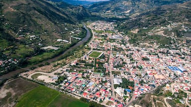 Aerial view of Paute, Azuay Province, Ecuador