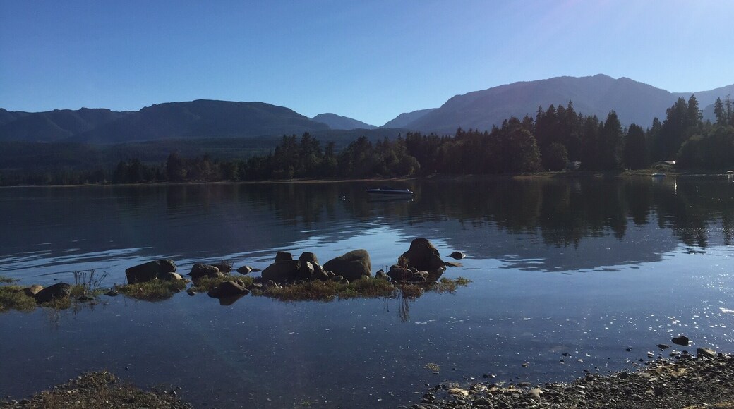 Beautiful ocean views from this point on a secluded beach. #blue