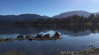 Beautiful ocean views from this point on a secluded beach. #blue
