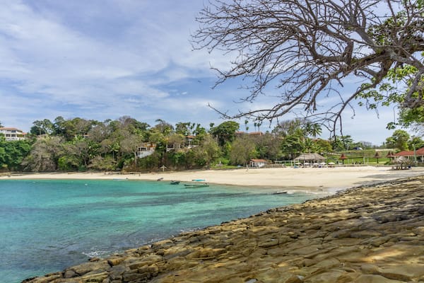Galeon beach on Contadora Island in Panama bay, Pacific ocean.