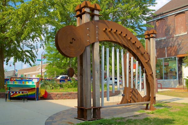 Main Street Cultural District which includes outdoor art and a park