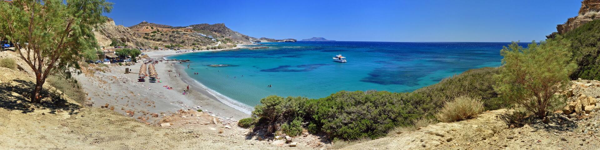 Panoramafoto Triopetra Strand / Insel Kreta