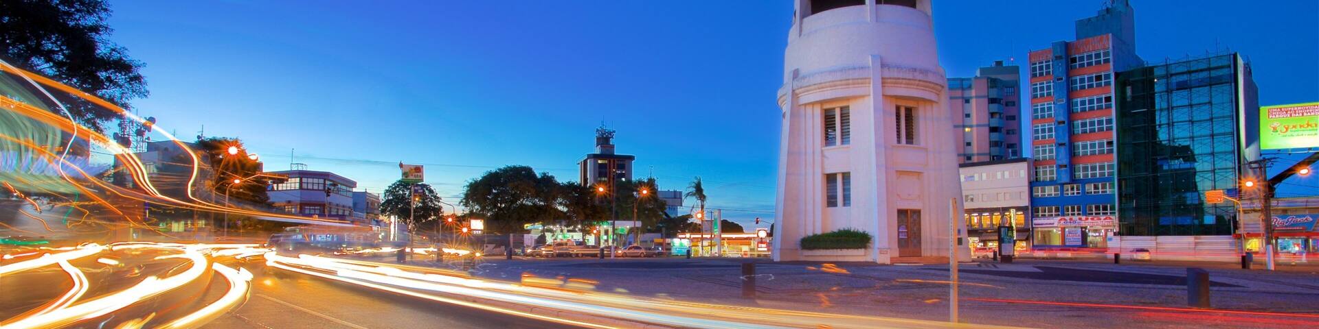 Castle Tower featuring night scenes