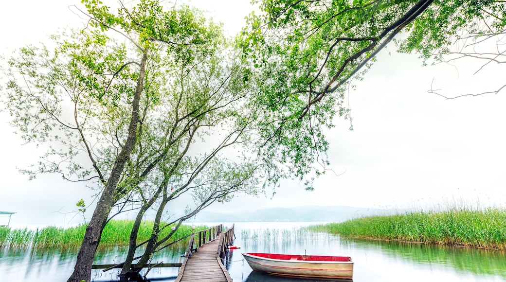 Long exposure ladscape of the Lake Sapanca (Turkish: Sapanca Golu), Adapazari, Sakarya, Turkey.