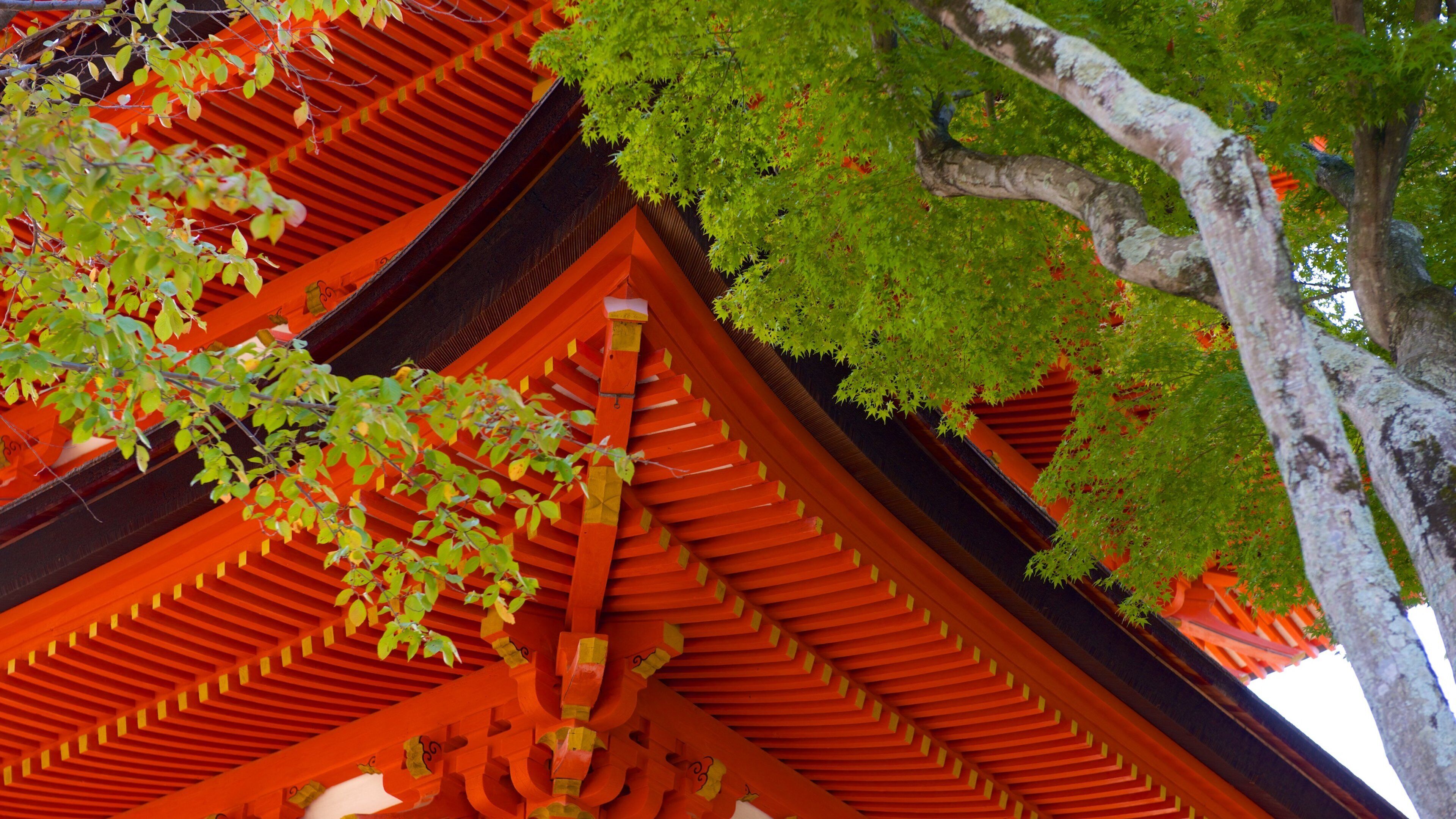 Five-Story Pagoda featuring a temple or place of worship