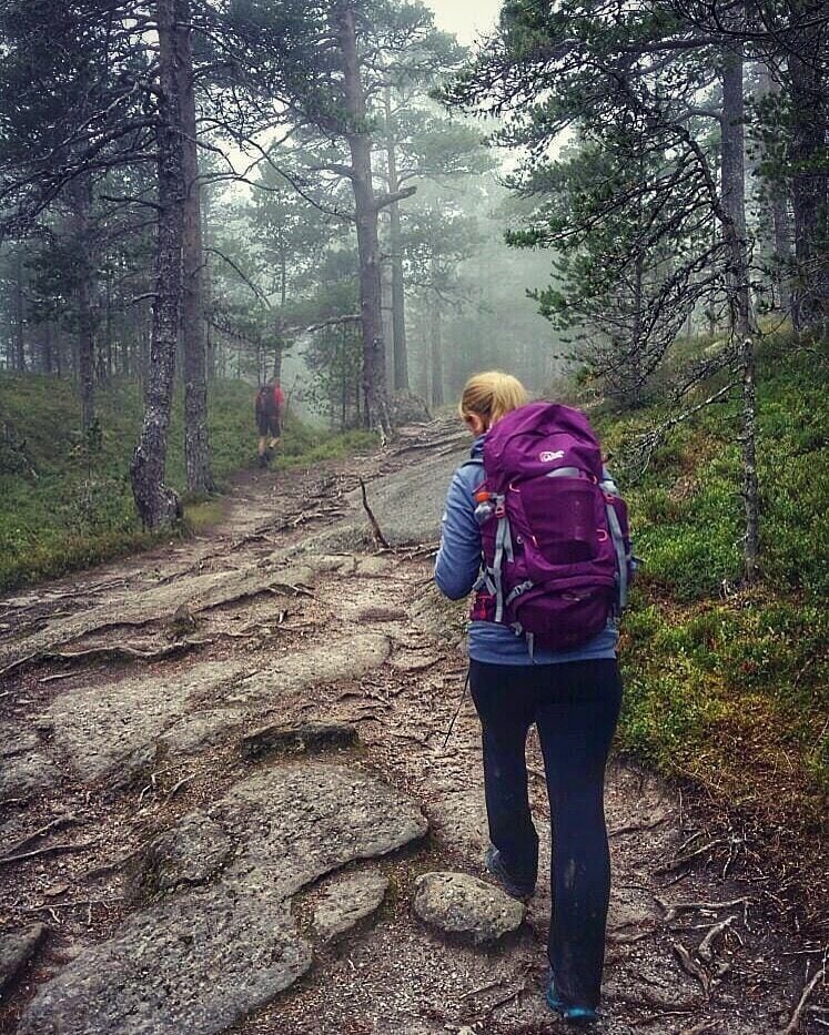 Hiking the Husedalan waterfalls! Wet, slippy but beautiful 
