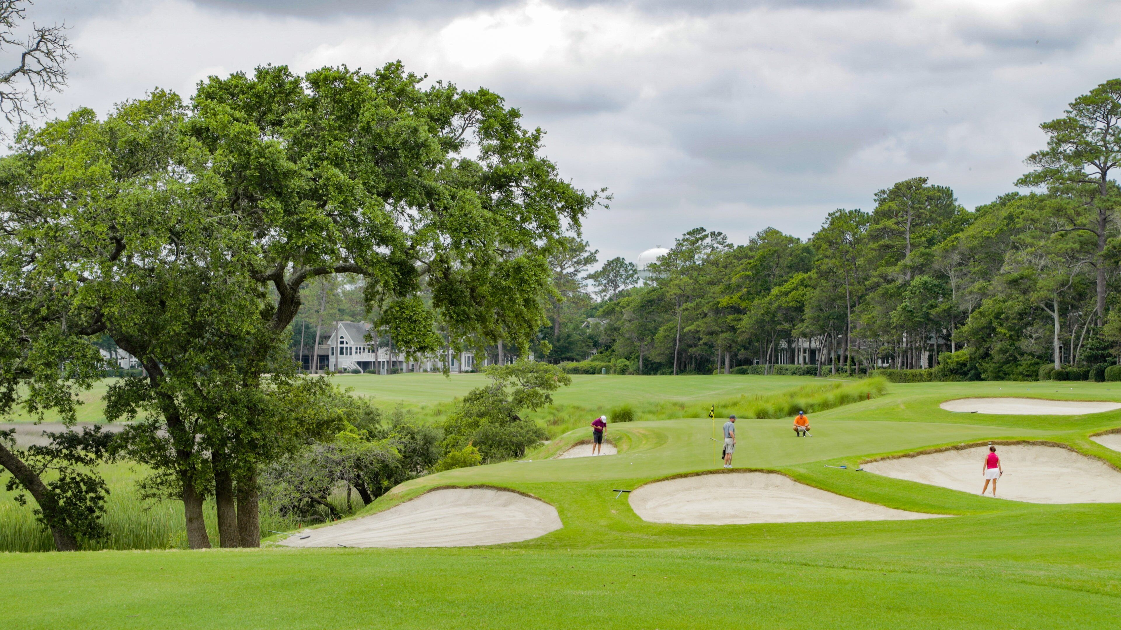 Tidewater Golf Club which includes golf as well as a small group of people