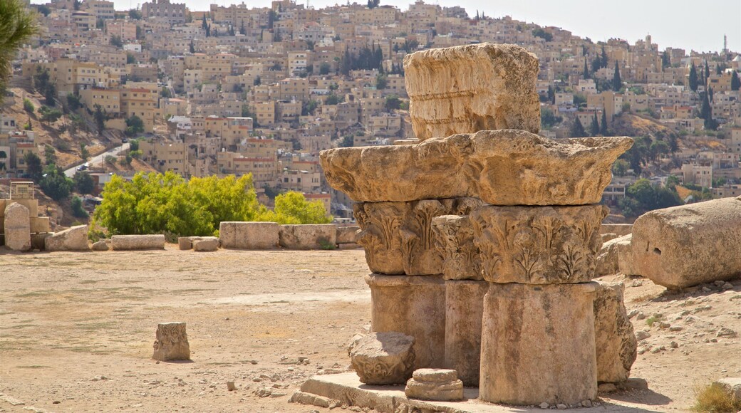 Amman Citadel which includes a city and heritage elements