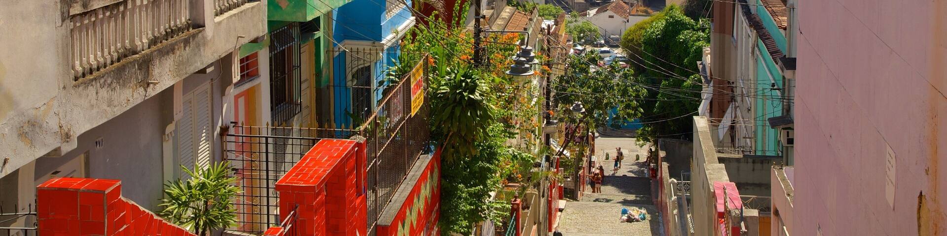 Selaron Steps showing a city