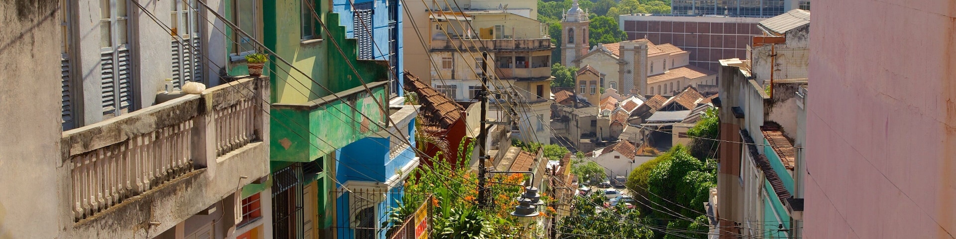 Selaron Steps showing a city