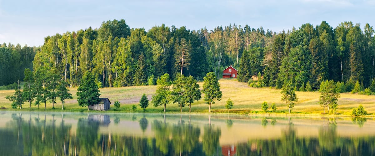 Dalsland, sweden rural reflection
