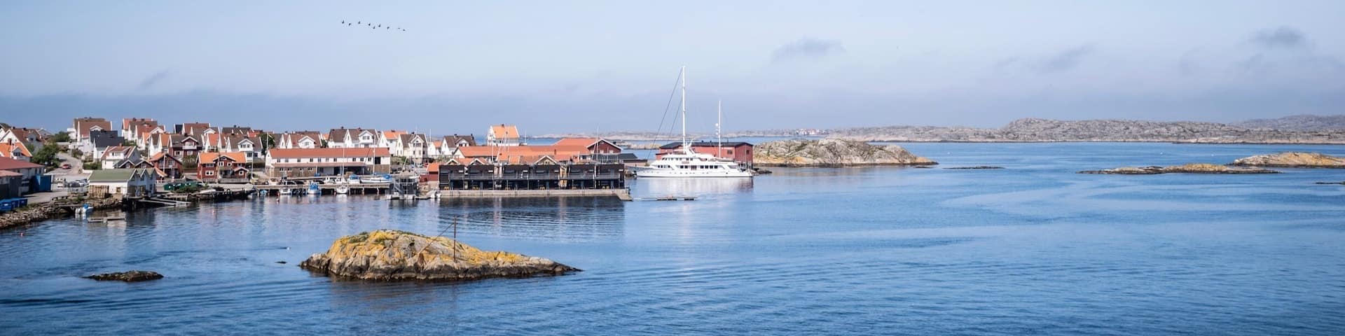 Lonely remote fishing village. Deep blue sky and Baltic Sea. Such a great location for sailing! #BVSBlue