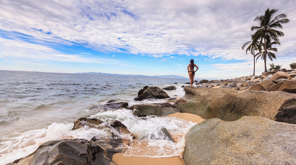 Listening to the secrets of the ocean... The best way to travel is not to make any huge plans and stay in with the locals. Here, our amazing host and friend took us to this almost pristine beach - Boca de Tomatlan. #Adventure