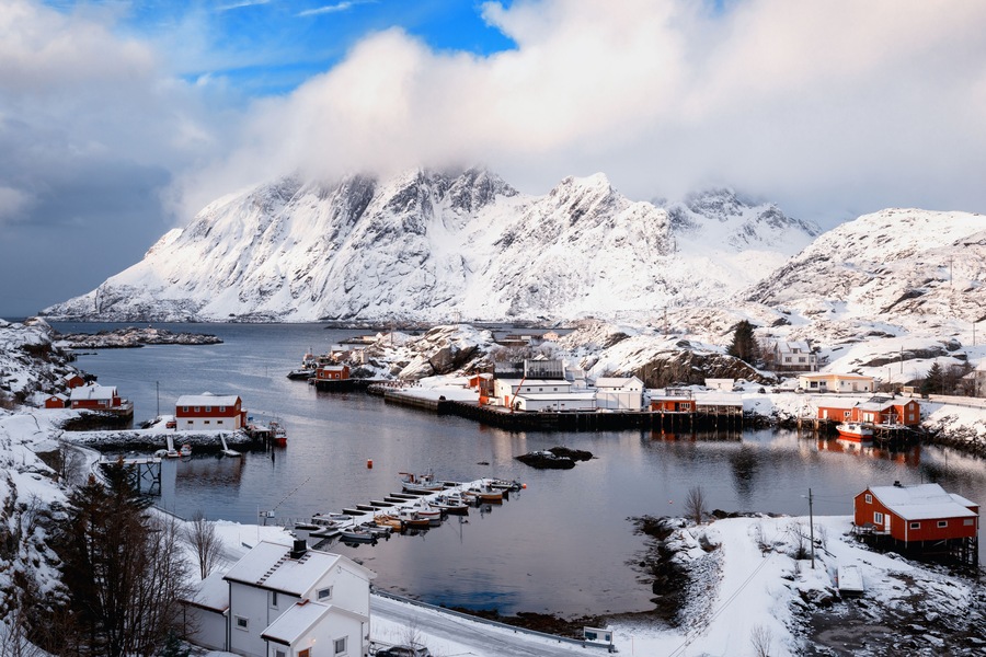 Lofoten islands village Sund; Shutterstock ID 722889595; Purchase Order: -