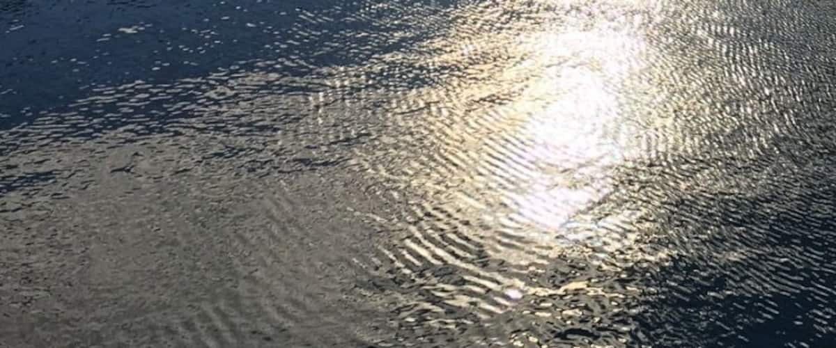 Dusk on the one sunny day we had