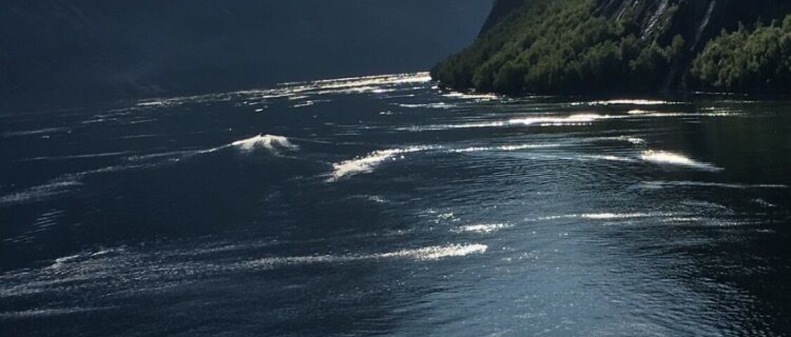 Dusk on the one sunny day we had