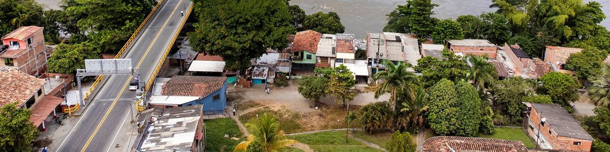 La Pintada, Antioquia, Colombia. July 22, 2025. Aerial drone view. It is one of the 125 municipalities in the department.