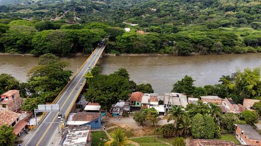 La Pintada, Antioquia, Colombia. July 22, 2025. Aerial drone view. It is one of the 125 municipalities in the department.