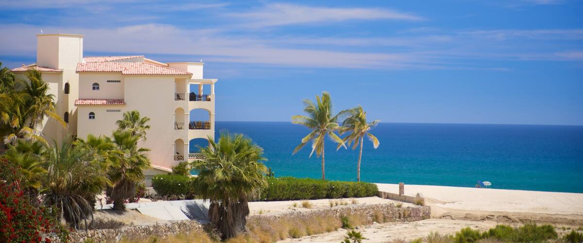 Costa Azul Beach featuring a coastal town and general coastal views