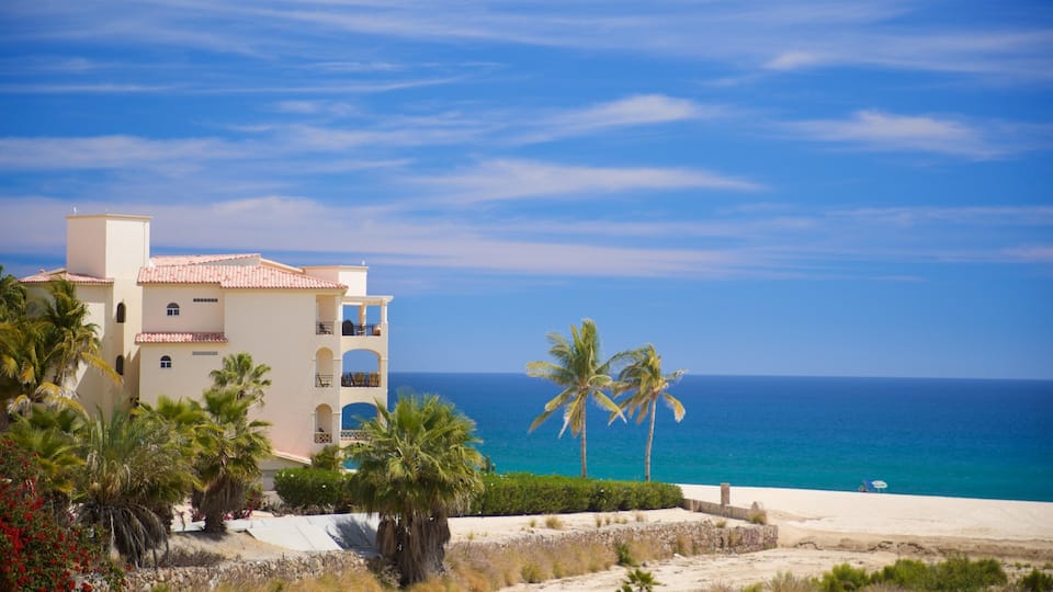 Costa Azul Beach featuring a coastal town and general coastal views