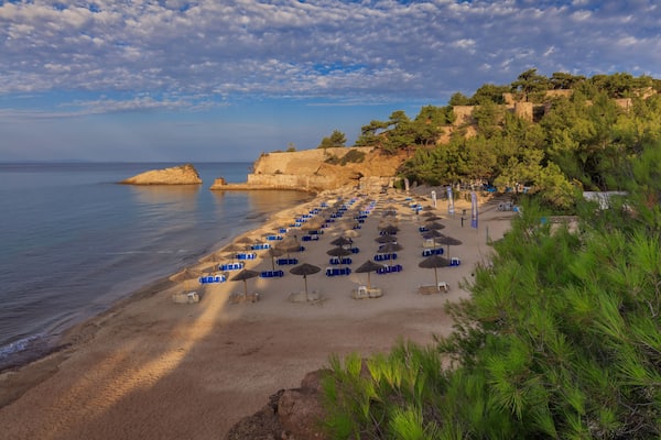 Metalia beach. Thassos island, Greece