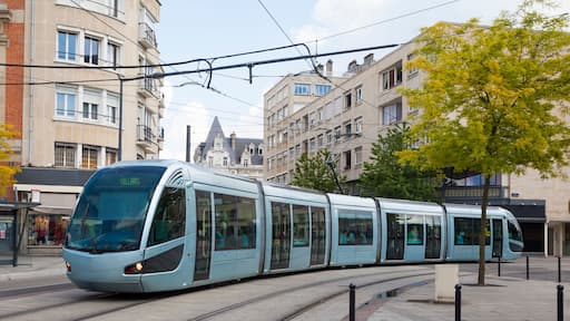 Modern tram in Valenciennes