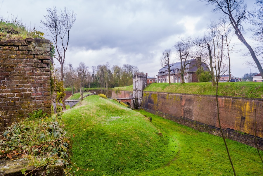 Fortification of 17th century in Maubeuge (France)