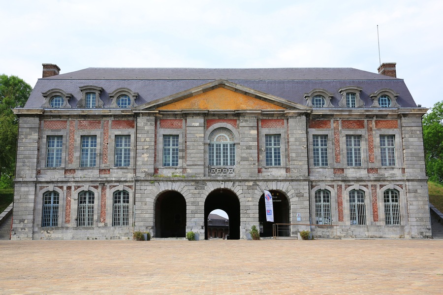 The historic gate house of the Citadel of Maubeuge, Nord-Pas-de-Calais, Grand Est Region, France, downtown at a public place; Shutterstock ID 658504789; Purchase Order: -