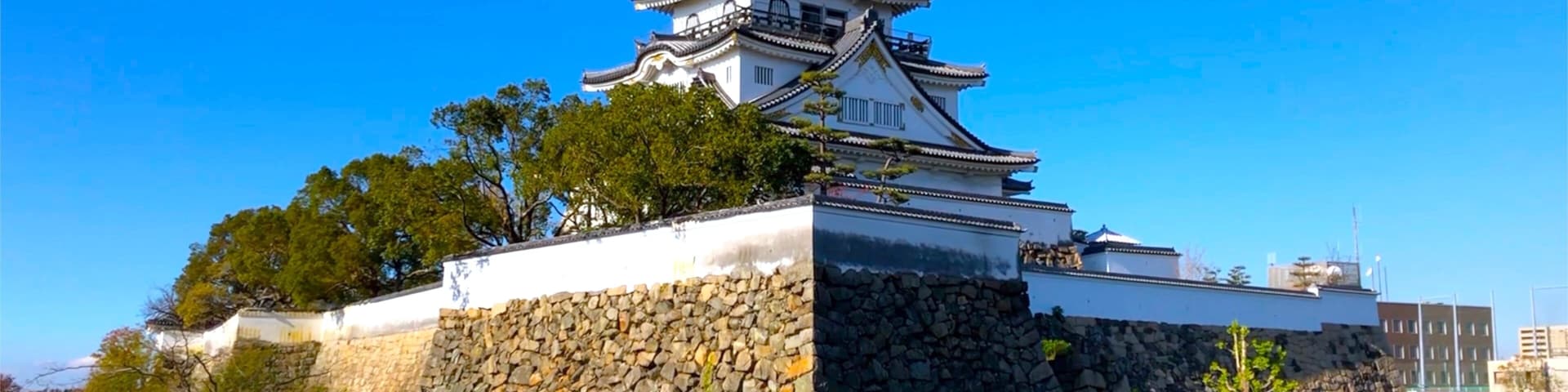 秋の南大阪「岸和田城」の天守閣