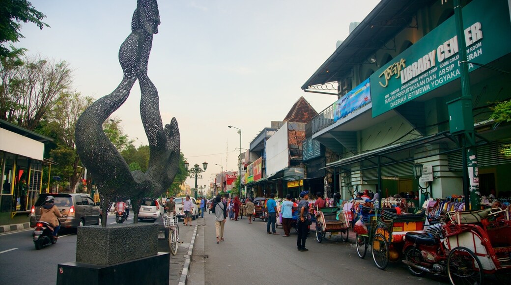 Malioboro Street featuring outdoor art