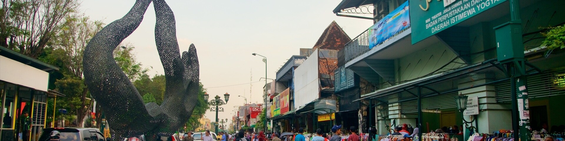 Malioboro Street featuring outdoor art